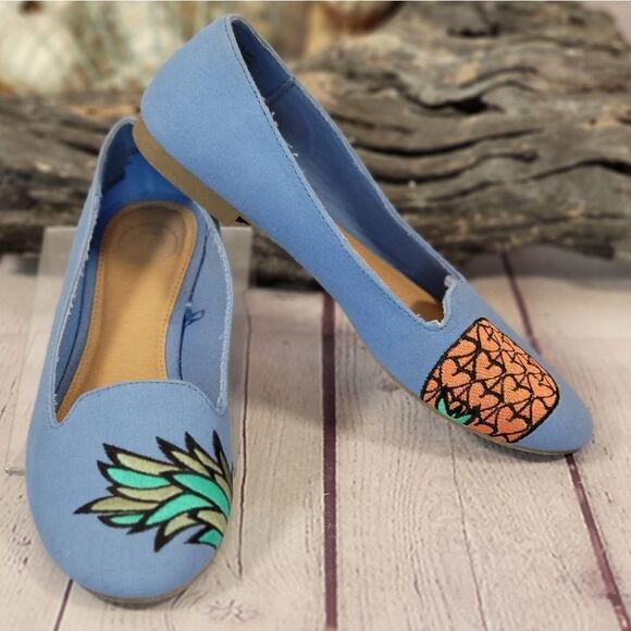 SO® Anchovy Pineapple Ballet Flats - Picture 2 of 11